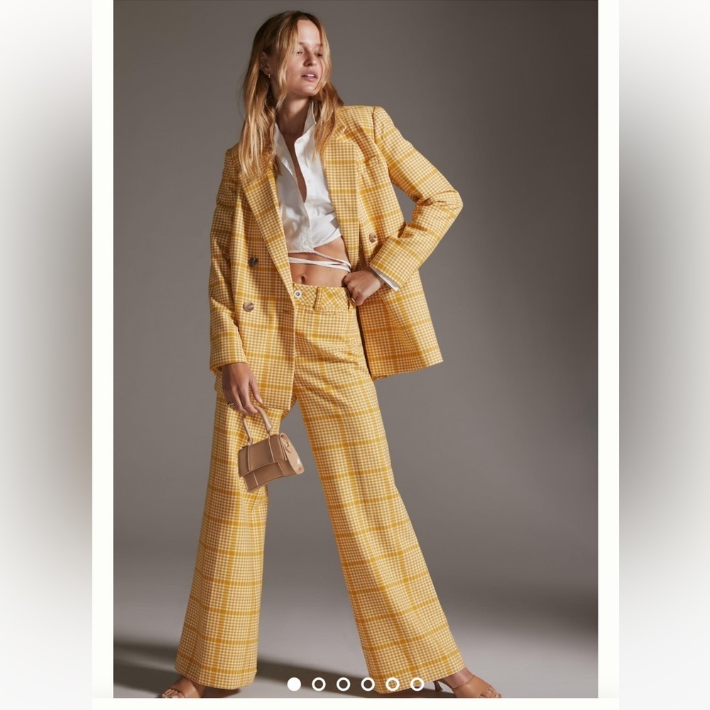 Anthropologie Maeve Retro Plaid Trousers, NWT, size 16 - Picture 5 of 16